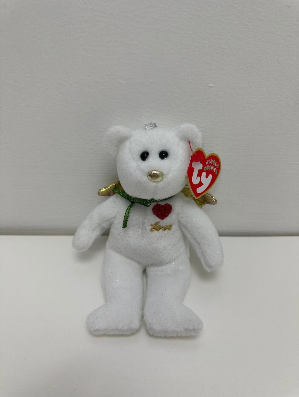 Ty Jingle Beanies “Gift” the White Christmas Tree Ornament (4.5 inch)